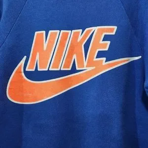 Nike Sweaters Vtg Nike Fruit Of The Loom Royal Blue Orange